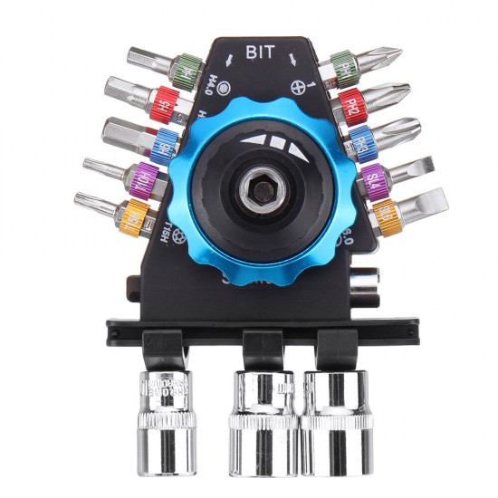 15Pcs Screwdriver Bit Set Multifunction Cross Hexagon Scokect Head Plum Screwdriver Head Screw Driver Magnet