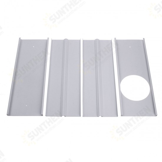 160cm 4pcs Window Slide Kit Adjustable Plate Air Conditioner Wind Shield For Portable Air Conditioner