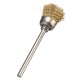 16mm Brass Wire Wheel Brush 3mm Shank for Rotary Tool Accessories