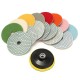 16pcs 4 Inch 50 to 10000 Grit Diamond Polishing Pad for Granite Stone Concrete Marble