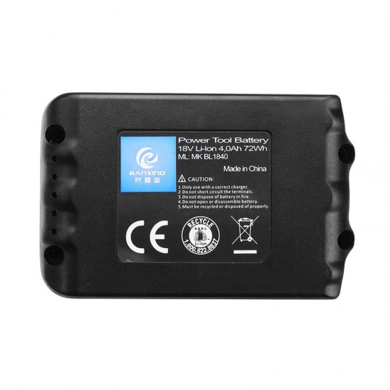 18V 3.0/4.0Ah Battery Power Tool Replacement for Makita BL1830 BL1840 BL1860 BL1815 BL1845 BL1835 194205-3 194204-5 LXT-400 Cordless Battery