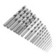 19pcs HSS 1-10mm Twist Drill Bits Set High Speed Steel Straight Shank Twist Drill Bit