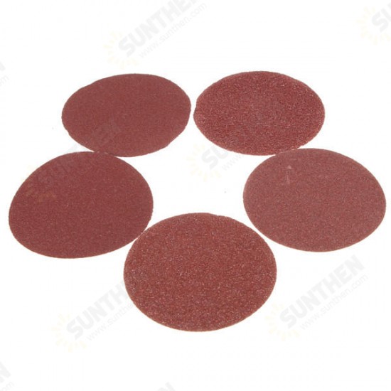 2 Inch 50mm M6 Self-adhesive Wool Polishing Disc with 50pcs 60 to 180 Grit Sand Paper