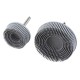 2 or 3 Inch Rubber Tapered Bristle Disc Drill Brush Attachment Deburring Disc Brush