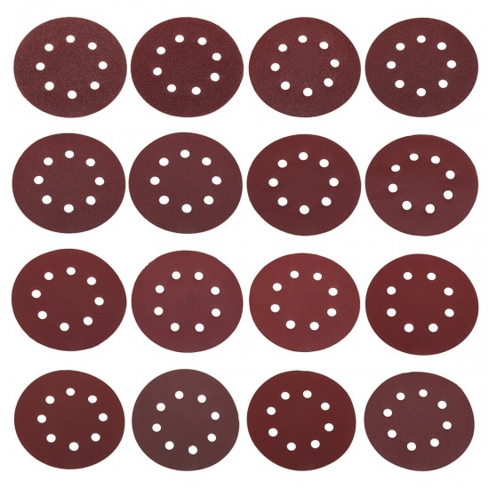 20Pcs 5 Inch 8-Hole Hook Loop Sanding Discs 40-2000 Grit Orbital Sander Sanding Paper