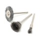 24pcs Wire Steel Brass Brushes Set Polishing Brush Wheels for Dremel Rotary Tool