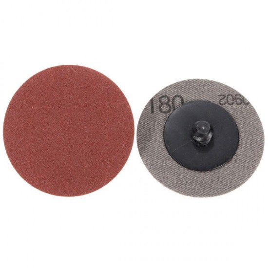 25pcs 2 Inch 180 Grit Roll Lock Sanding Discs R-Type Abrasive Tool