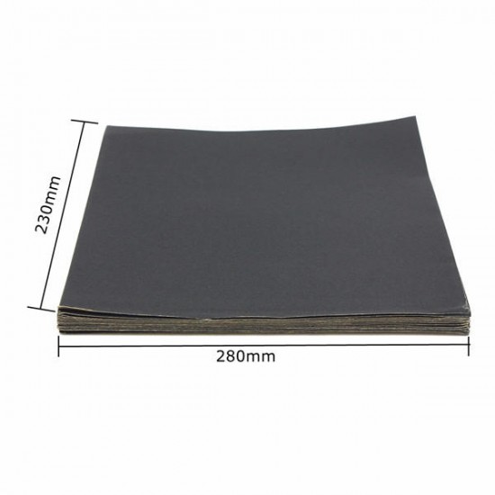 25pcs 230mm x 280mm Silicon Carbide Waterproof Sandpaper 240-3000 Grit Sanding Sheets