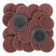 25pcs 24 Grit 2 Inch R-Type Abrasive Sanding Discs Roll Lock Sanding Pads