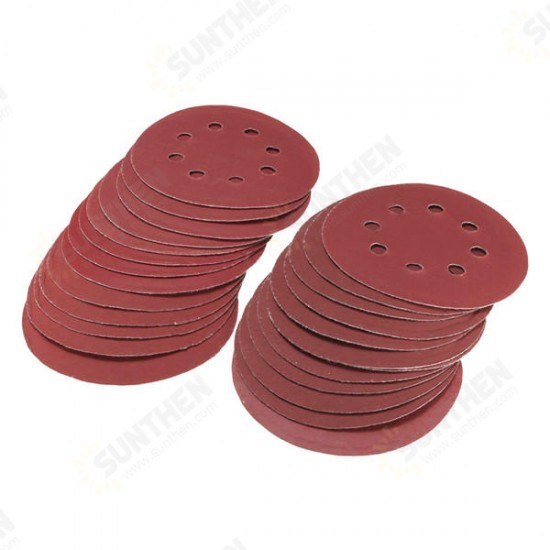 25pcs 5 Inch 8 Holes Abrasive Sanding Discs Sanding Paper 800/1000/1200/1500/2000 Grit Sand Paper