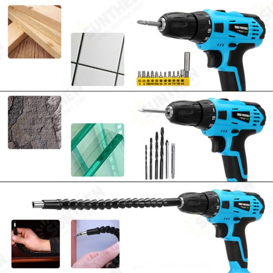 28pcs Drill Bits Set Including 18pcs Screwdriver Bit 9pcs Screw Extractor 1pc Shaft Drill