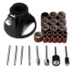 29pcs Drill Carving Positioner Locator with Sanding Bands and Rotary Burr for Rotary Tool