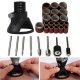 29pcs Drill Carving Positioner Locator with Sanding Bands and Rotary Burr for Rotary Tool