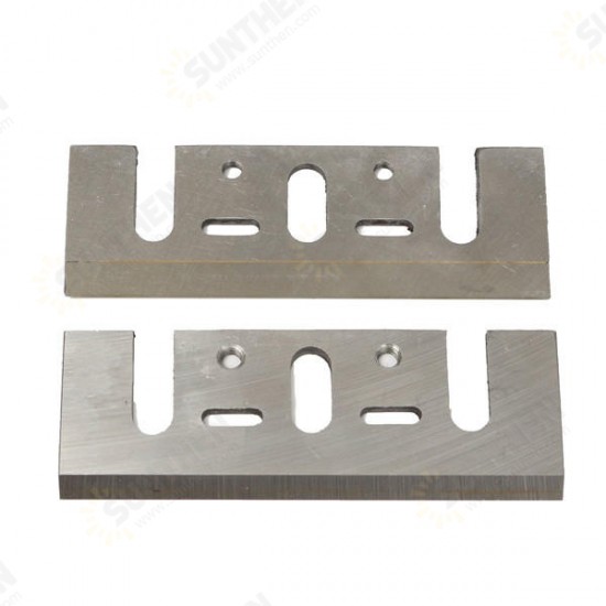 2pcs Electric Planer Blades Reversible High Speed Steel Planer Blades For Electric Power Tool