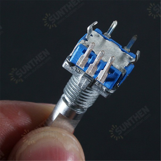 30Pcs 15mm Rotary Encoder Switch with Key Switch with 2 Bit Gray Scale Micro Switch