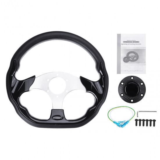 320mm Universal Leather Racing Steering Wheel Sports Drifting Steering Wheel