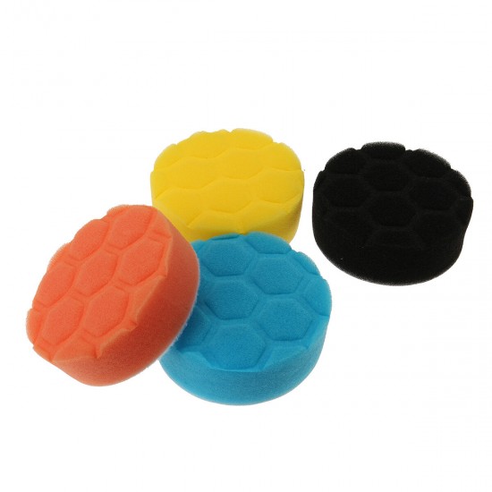 35pcs 3 Inch Sponge Woolen Buffing Pad Waxing Polishing Pad