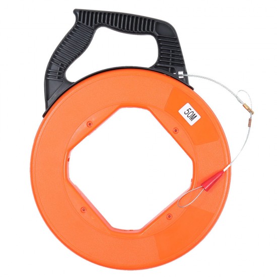 3.8mmX30/45/50M Fiberglass Cable Puller Fish Tape Reel Conduit Ducting Rodder Pulling Puller