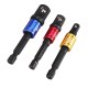 3Pcs Black Screwdriver Extension Bar Adapter 1/4 Inch Hex Shank Screwdriver Bit Socket Adapter