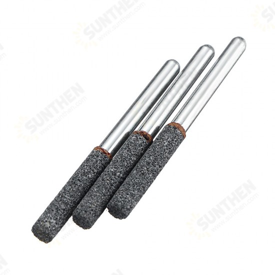 3pcs Grinding Head Stone Set Diamond Chainsaw Sharpener Burr File Stone Mini Grinder