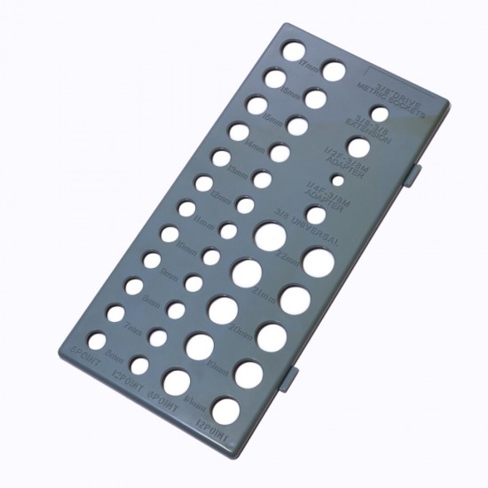 3pcs Multifunctional Sleeve Socket Organizer Tray Rack Storage Holder Metric Imperial Storage Holder