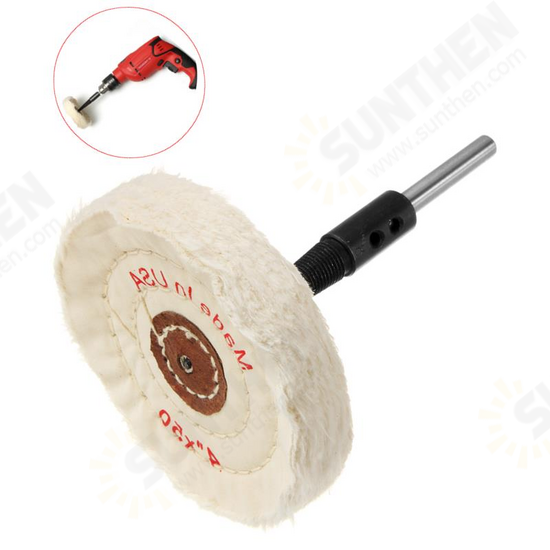 4 Inch Felt Wool Polishing Wheel Adapter Set Changed Electric Drill Into Polishing Machine