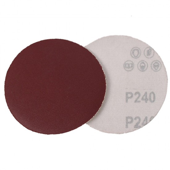 4 Inch Flocking Sandpaper Disc 40-2000 Grit Round Hook and Loop Polishing Sandpaper