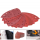 40pcs 152*105 11 Hole Triangle Palm Type Separation Sandpaper Pads Set 40/60/80/120/180 Grit Sander Disc Abrasive Fit Polishing Tools