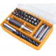 44pcs Wood Masonary Drill Set Chrome Vanadium Steel Screwdriver Bits Power Drilling Tools Repair Hand Tools Kit in Storage Case