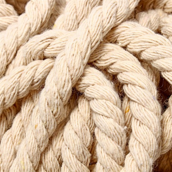 4/5/6mm Macrame Rope Natural Beige Cotton Twisted Cord String DIY Jewelry Bracelet Craft