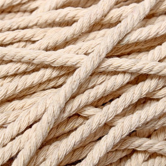 4/5/6mm Macrame Rope Natural Beige Cotton Twisted Cord String DIY Jewelry Bracelet Craft