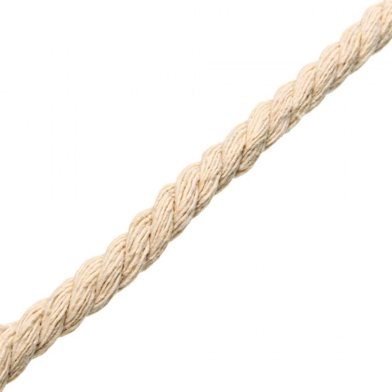 4/5/6mm Macrame Rope Natural Beige Cotton Twisted Cord String DIY Jewelry Bracelet Craft