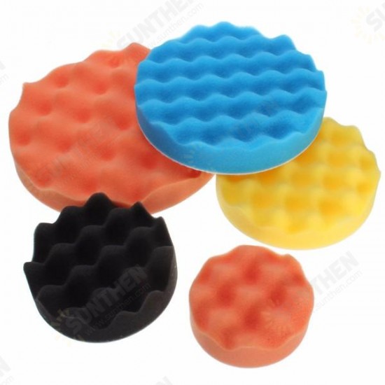 4pcs 3-7 Inch Buffing Polishing Sponge Pads kit for Car Polisher