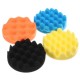 4pcs Sponge Wave Polishing Buffing Pads Kit 3/4/5/6/7 Inch for Car polisher