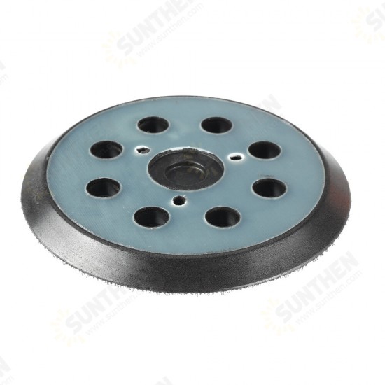 5 Inch 125mm Polishing Pad Hook Loop Sander Pad with 8 Holes for Black Deck Makita