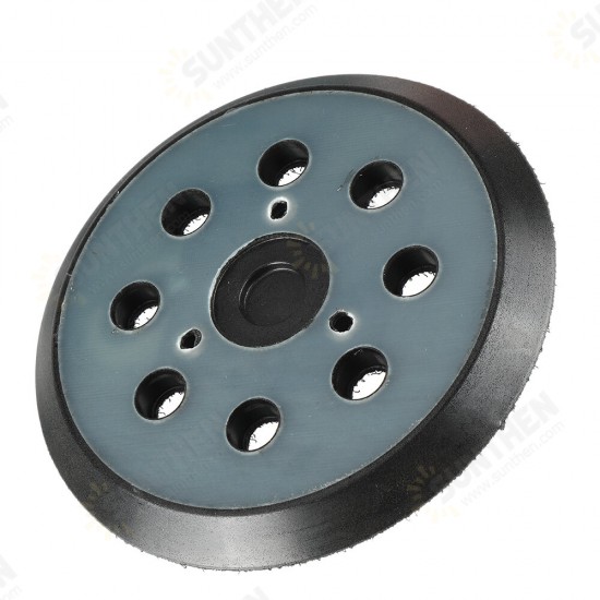 5 Inch 125mm Polishing Pad Hook Loop Sander Pad with 8 Holes for Black Deck Makita