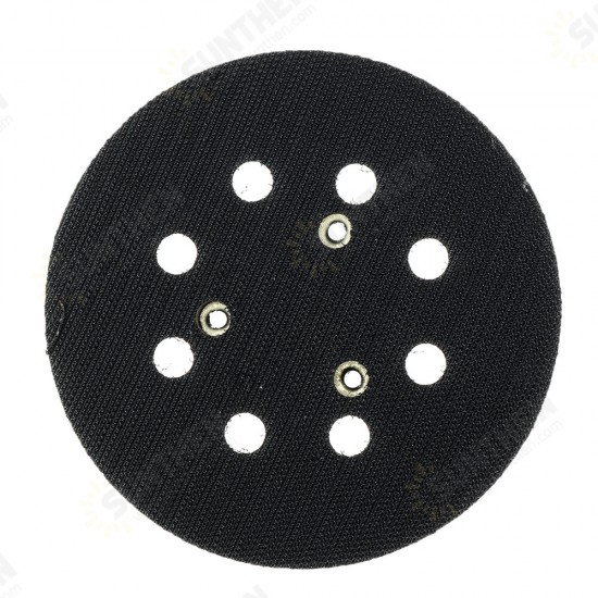 5 Inch 125mm Polishing Pad Hook Loop Sander Pad with 8 Holes for Black Deck Makita