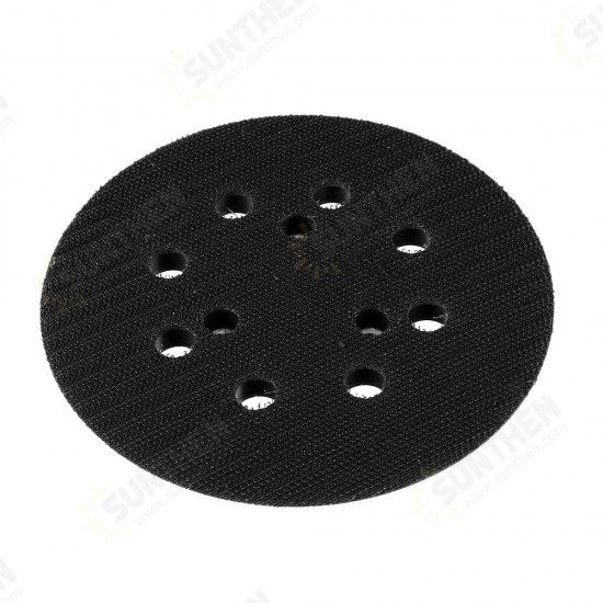 5 Inch 125mm Polishing Pad Hook Loop Sander Pad with 8 Holes for Black Deck Makita