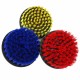 5 Inch Red/Yellow/Blue Bristle Electric Drill Brush Cleaning Brush for Dust Removal
