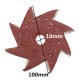 50Pcs 80/120/180/240/320 Grit Octagonal Abrasive Sandpaper Double Layer Sanding Buffing Tool