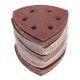 50pcs 90mm 40-180 Grit Sanding Sheets Triangle Sander Grinder Backing Paper Pads