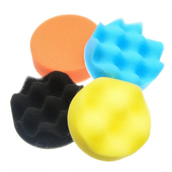 51Pcs 80mm Buffing Polishing Pad Buffer Kit For Electric Auto Polishers