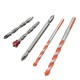 5Pcs Tile Glass Drill Set Magnetic Ring Cross Screwdriver Bit Multifunctional Cutter Marble