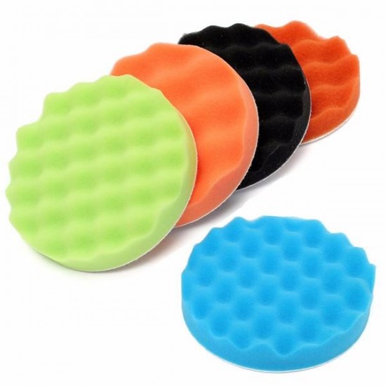 5pcs 6 Inch Sponge Polishing Buffing Pad Kit For Car Polisher