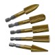 5pcs 6.3mm Hex Shank HSS Woodworking Rotary File Electric Grinding Head For Wood Carving Peeling