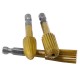 5pcs 6.3mm Hex Shank HSS Woodworking Rotary File Electric Grinding Head For Wood Carving Peeling