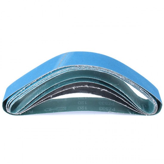 5pcs 914x50/100mm Sanding Belts Zirconia Abrasive Belts 40/60/80/120 Grit Sanding Belt