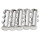 5pcs Magnetic Clasp Buckle Hooks With 2/3 Loops Metal Magnetic Buckle DIY Connectors