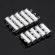 5pcs Magnetic Clasp Buckle Hooks With 2/3 Loops Metal Magnetic Buckle DIY Connectors