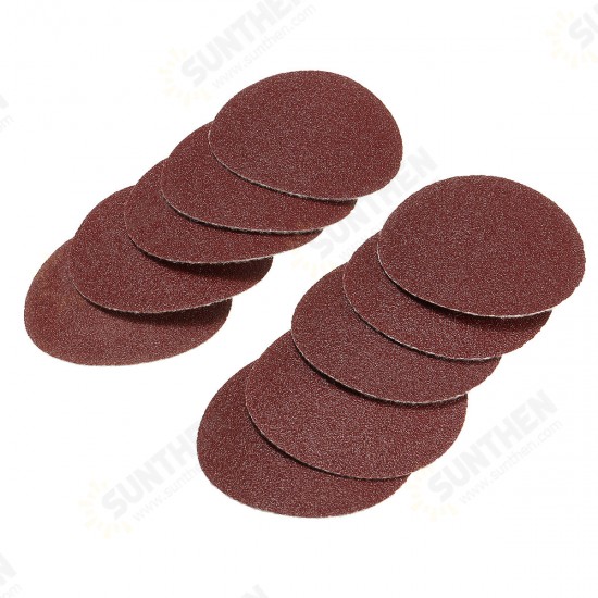 60pcs 3 Inch 60/80/120 Grit Sandpaper with 75mm Hand Polishing Pad for Polishing Abrasive Tools